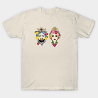 SICILIAN HEADS KITSCH T-Shirt